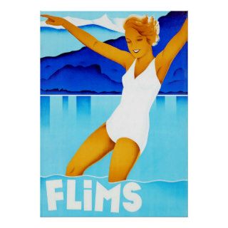 Flims ~ Vintage Swiss Travel Posters
