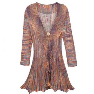 SIGNALS Women's Space Dyed Crochet Cardigan