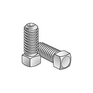 3/8 16x3 Square Hd Set Screw Cup Pt UNC Case Hardened Steel / Plain Finish, Pack of 600 Ships FREE in USA