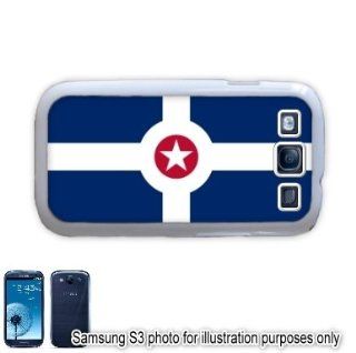 Indianapolis Indiana IN City State Flag Samsung Galaxy S3 i9300 Case Cover Skin White Cell Phones & Accessories