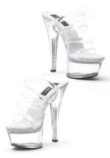 Ellie Shoes Women's 601 CRYSTAL 6" Heel Platform Sandal Shoes