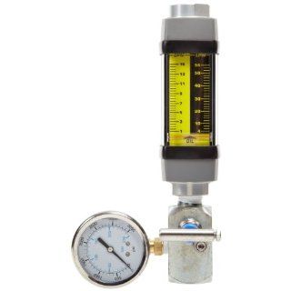 Hedland H601A 015 TK Test Kit, Aluminum, For Use With Oil and Petroleum Fluids, 1   15 gpm Flow Range, 1/2" NPT Female Science Lab Flowmeters