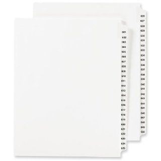 Avery Standard Collated Legal Dividers, Letter Size (601 650 Tab Set (1352)  Binder Index Dividers 