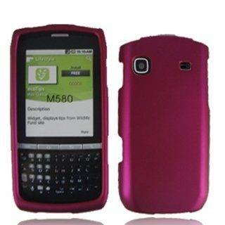 Samsung M580 Replenish Rubberized Protective Hard Case   Rose Red Cell Phones & Accessories