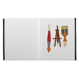 Paint Brushes and Art Easel iPad Folio Cover