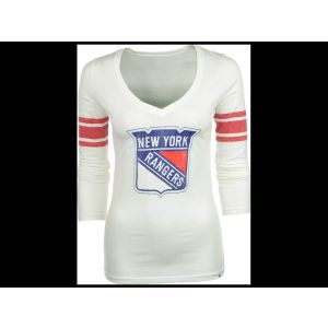 New York Rangers 47 Brand NHL Womens Homerun Long Sleeve T Shirt