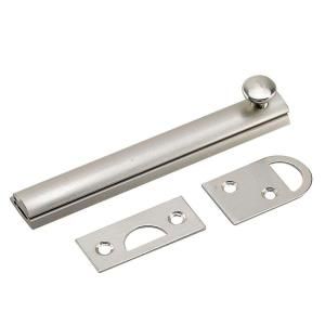 Richelieu Hardware 4 in. Brushed Nickel Surface Bolt 392NBR