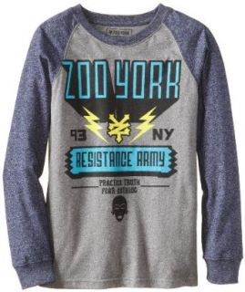 Zoo York Boys 8 20 Snowtype Long Sleeve Raglan Fashion T Shirts Clothing