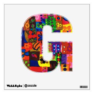 Groovy Sixties Collage Letter G Wall Decal
