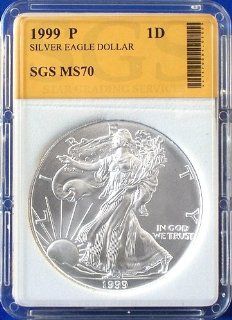 1999 American Silver Eagle SGS Graded MS70 