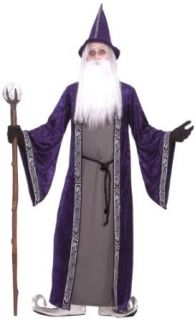 Forum Novelties Men's Wizard Adult Costume, Purple, Standard Adult Sized Costumes Clothing