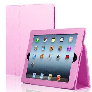 CE Compass Pink Leather Smart Cover Case With Stand For Apple iPad 2 Computers & Accessories