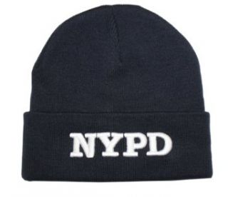 NYPD Winter Hat New York Police Department Navy & White One Size at  Mens Clothing store Skull Caps