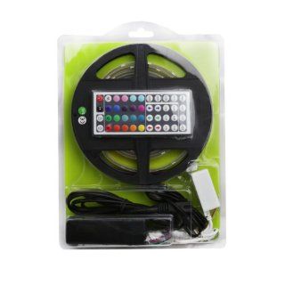 LE 12V Flexible RGB LED Strip Light Kit, LED Tape, Multi colored, 75 Units 5050 LEDs, Waterproof, Light Strips, Pack of 2.5M