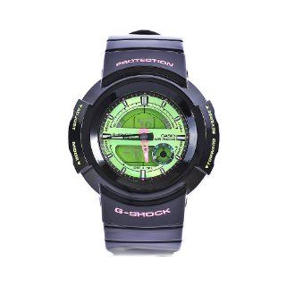 Casio Men's AW582SC 1 G Shock Black Resin Green Ana Digi Dial Watch Casio Watches