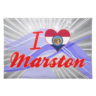 I Love Marston, Missouri Place Mats