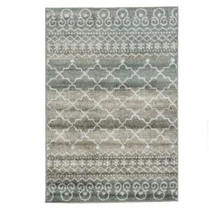 Loloi Rugs Revive Life Style Collection Sea Taupe 3 ft. 9 in. x 5 ft. 6 in. Area Rug DISCONTINUED REVIHRI02SUTA3956