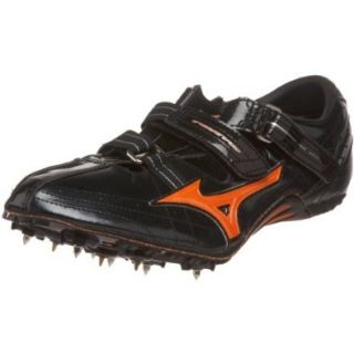 Mizuno Unisex Tokyo 6 Track Footwear,Black/Red Orange Silver,US Women's 6.5/ US Men's 5 M Shoes