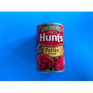 Hunt's Petite Diced Tomatoes, 14.5 Ounce Units (Pack of 12)  Canned And Jarred Diced Tomatoes  Grocery & Gourmet Food