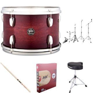 Gretsch Drums RN1 E604 CB New Renown Maple 4 Piece Groove Drum Set Shell Pack with Gibraltar Hardware Package Bundle Musical Instruments
