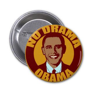 No Drama Obama Button