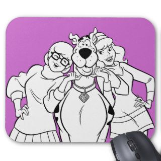 Velma Scooby and Daphne Mystery Inc Mousepads