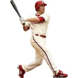 Fathead 55 in. x 75 in. Chase Utley Philadelphia Phillies Wall Decal FH51 51038