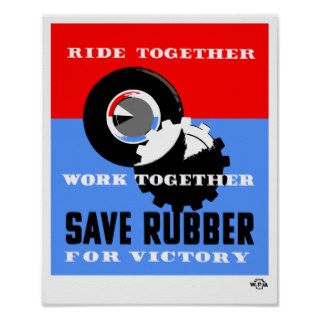 Save Rubber For Victory    WPA Posters