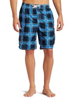 Kanu Surf Men's Rugby Swim Trunk, Blue, X Large at  Mens Clothing store