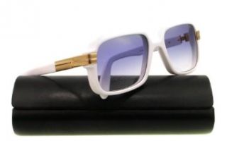 Cazal Legends 607/3 180 White/Gold Sunglasses 56MM