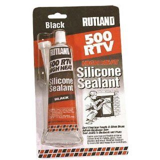Rutland 76A High Heat Silicone Sealant, 500F, 2.7 Oz, Black Automotive