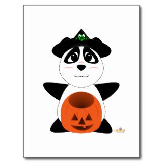 Huggable Witch Panda Bear Postcards
