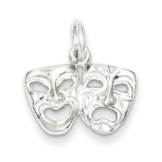 Sterling Silver Comedy/tragedy Charm Jewelry