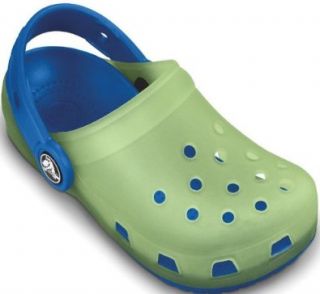 Crocs Chameleons Clog Kids   Celery/sea Blue Size J2 Clogs And Mules Shoes Shoes