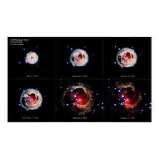The Expanding Light Echo of Red Supergiant Star  Posters