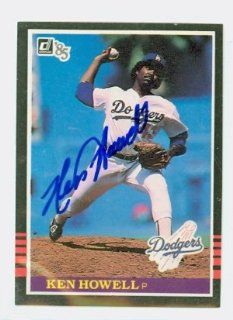 Ken Howell AUTO 1985 Donruss #592 Dodgers Sports Collectibles
