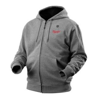 Milwaukee Large M12 Lithium Ion Cordless Gray Heated Hoodie (Hoodie Only) 2372 L