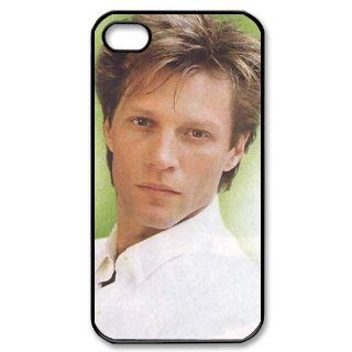 Custom Jon Bon Jovi Cover Case for iPhone 4 WX593 Cell Phones & Accessories