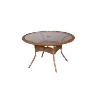 Hampton Bay Clairborne 48 in. Round Patio Dining Table DY11079 48