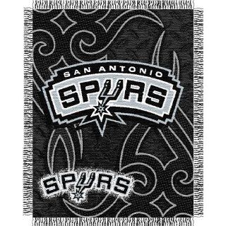 BSS   San Antonio Spurs NBA Triple Woven Jacquard Throw (Tattoo Series) (48x60") 