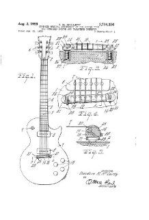 1955 Mccarty 2714326 Guitar Patent Wall Art 2 Musical Instruments