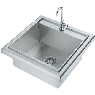 OCI OCIDS 23 Drop In Single Bowl Outdoor Sink   Stainless Steel    