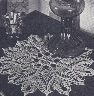 Vintage Crochet Pattern to make   Pineapple Star Doily Motif. NOT a finished item. This is a pattern and/or instructions to make the item only. 