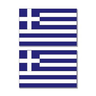 Greece Country Flag   Sheet of 2   Window Bumper Stickers Automotive