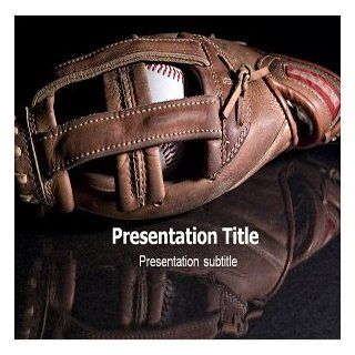 Baseball Glove Powerpoint Template  Baseball PPT Template  Templates on Baseball  Theme on Baseball Glove  Software