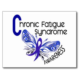 CFS Chronic Fatigue Syndrome Tattoo Butterfly Post Card