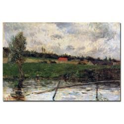 Paul Gaugin 'Brittany Landscape 1879' Canvas Art Trademark Fine Art Canvas