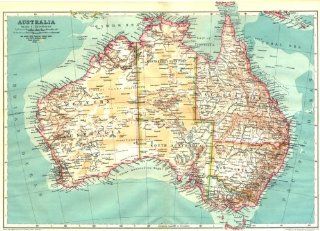 AUSTRALIA Australia 1910 map   Wall Maps