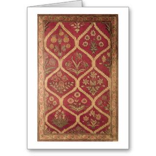 Persian or Turkish carpet, 16th/17th century (wool Greeting Cards