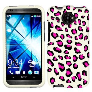 HTC Desire 601 Pink Leopard on White Phone Case Cover Cell Phones & Accessories